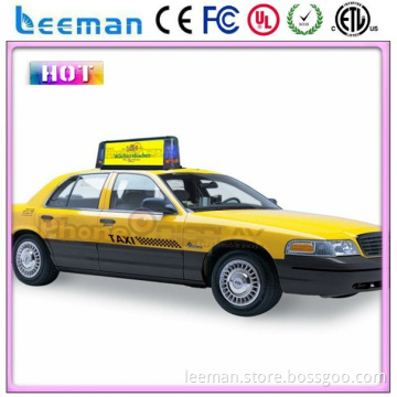 video led display hd taxi roof top advertising signs